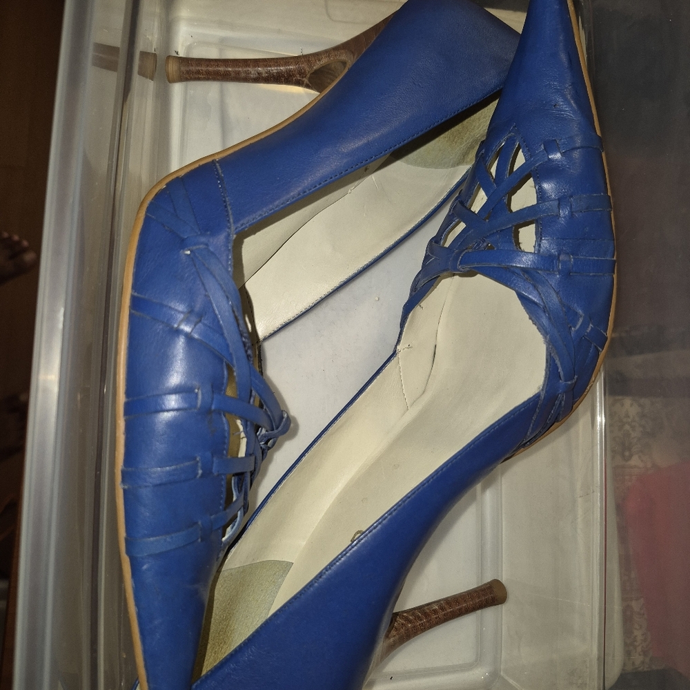 Sexy royal blue heels - Picture 5 of 7